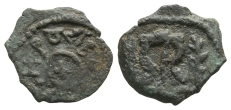 Judaea. Herodians, Herod I AE 2 Prutot. Judaea. Herodians, Herod I AE 2 Prutot.