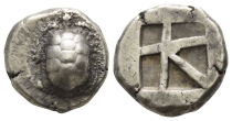 Islands off Attica, Aegina AR Stater. Islands off Attica, Aegina AR Stater.