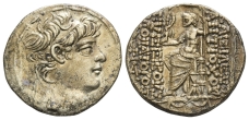 Seleukid Empire, Antiochos X Eusebes Philopator AR Tetradrachm. Seleukid Empire, Antiochos X Eusebes Philopator AR Tetradrachm.