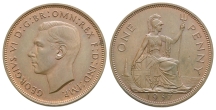 Great Britain. Windsor, George VI CU Penny. Great Britain. Windsor, George VI CU Penny.