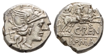 C. Renius AR Denarius. C. Renius AR Denarius.
