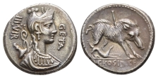 C. Hosidius C. f. Geta AR Denarius. C. Hosidius C. f. Geta AR Denarius.