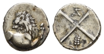 Thrace, Chersonesos AR Hemidrachm. Thrace, Chersonesos AR Hemidrachm.