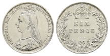 Great Britain. Hanover, Victoria AR Sixpence. Great Britain. Hanover, Victoria AR Sixpence.