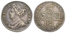 England. Stuart Restored, Anne AR Shilling. England. Stuart Restored, Anne AR Shilling.