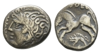 Celtic Northwest Gaul. Carnutes, Andecombos AR Quinarius. Celtic Northwest Gaul. Carnutes, Andecombos AR Quinarius.