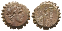 Seleukid Empire, Alexander I Balas AE Serrate. Seleukid Empire, Alexander I Balas AE Serrate.