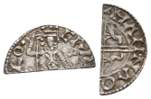 Anglo-Saxon. Kings of All England, Edward the Confessor AR Cut Halfpenny. Anglo-Saxon. Kings of All England, Edward the Confessor AR Cut Halfpenny.