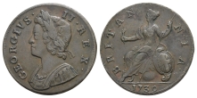Great Britain. Hanover, George II CU Halfpenny. Great Britain. Hanover, George II CU Halfpenny.