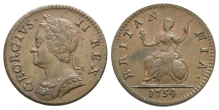 Great Britain. Hanover, George II CU Farthing. Great Britain. Hanover, George II CU Farthing.