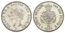 German States. Saxony (Kingdom), Johann I AR 1/6 Vereinsthaler. German States. Saxony (Kingdom), Johann I AR 1/6 Vereinsthaler.