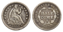 United States of America AR Half Dime or 5 Cents. United States of America AR Half Dime or 5 Cents.