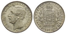 German States. Hannover (Kingdom), Georg V AR 1/6 Vereinsthaler. German States. Hannover (Kingdom), Georg V AR 1/6 Vereinsthaler.