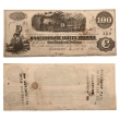 Confederate States of America, One Hundred Dollars T40. Confederate States of America, One Hundred Dollars T40.