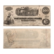 Confederate States of America, One Hundred Dollars T40. Confederate States of America, One Hundred Dollars T40.