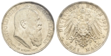 German States. Bavaria (Kingdom), Luitpold AR 3 Mark. German States. Bavaria (Kingdom), Luitpold AR 3 Mark.