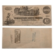 Confederate States of America, One Hundred Dollars T39. Confederate States of America, One Hundred Dollars T39.