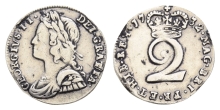 Great Britain. Hanover, George II AR Maundy Twopence. Great Britain. Hanover, George II AR Maundy Twopence.