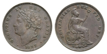 Great Britain. Hanover, George IV CU Third-Farthing. Great Britain. Hanover, George IV CU Third-Farthing.