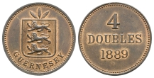 Guernsey. Victoria AE 4 Doubles. Guernsey. Victoria AE 4 Doubles.