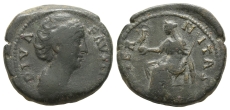 Diva Faustina I AE Dupondius. Diva Faustina I AE Dupondius.
