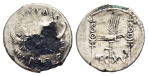 The Triumvirs, Mark Antony Fourrée Denarius. The Triumvirs, Mark Antony Fourrée Denarius.