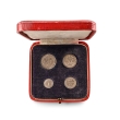 Great Britain. Saxe-Coburg-Gotha, Edward VII AR Maundy Money Set. Great Britain. Saxe-Coburg-Gotha, Edward VII AR Maundy Money Set.