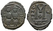 Justin II and Sophia AE 40 Nummi or Follis. Justin II and Sophia AE 40 Nummi or Follis.