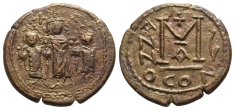 Heraclius, with Martina and Heraclius Constantine AE 40 Nummi or Follis. Heraclius, with Martina and Heraclius Constantine AE 40 Nummi or Follis.