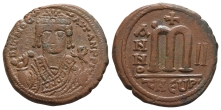 Maurice Tiberius AE 40 Nummi or Follis. Maurice Tiberius AE 40 Nummi or Follis.