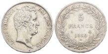 France, Louis-Philippe I AR 5 Francs. France, Louis-Philippe I AR 5 Francs.
