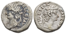 Nero, with Tiberius BI Tetradrachm of Alexandria, Egypt. Nero, with Tiberius BI Tetradrachm of Alexandria, Egypt.