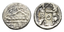 Phoenicia, Sidon. Uncertain Ruler AR Sixteenth Shekel. Phoenicia, Sidon. Uncertain Ruler AR Sixteenth Shekel.