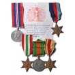 WWII Campaign Star and Medal Group for H.R. Harlott. WWII Campaign Star and Medal Group for H.R. Harlott.