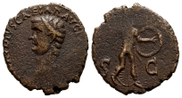 Claudius AE As. Claudius AE As.