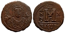 Maurice Tiberius AE 40 Nummi or Follis. Maurice Tiberius AE 40 Nummi or Follis.