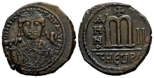Maurice Tiberius AE 40 Nummi or Follis. Maurice Tiberius AE 40 Nummi or Follis.