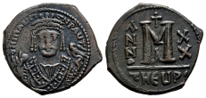 Maurice Tiberius AE 40 Nummi or Follis. Maurice Tiberius AE 40 Nummi or Follis.