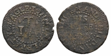 England. Middlesex, Uxbridge. John Triplet AE Halfpenny Token. England. Middlesex, Uxbridge. John Triplet AE Halfpenny Token.