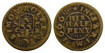 Wiltshire, Salisbury. Simon Rolfe AE Halfpenny Token. Wiltshire, Salisbury. Simon Rolfe AE Halfpenny Token.