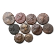 Group of Ten (10) Greek AE Coins. Group of Ten (10) Greek AE Coins.
