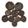Group of Ten (10) Greek AE Coins. Group of Ten (10) Greek AE Coins.