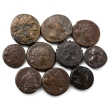 Group of Ten (10) Greek AE Coins. Group of Ten (10) Greek AE Coins.
