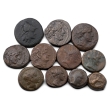 Group of Ten (10) Greek AE Coins. Group of Ten (10) Greek AE Coins.
