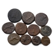 Group of Ten (10) Greek AE Coins. Group of Ten (10) Greek AE Coins.