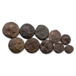 Group of Ten (10) Greek AE Coins. Group of Ten (10) Greek AE Coins.