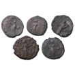 Group of Five (5) BI Roman Blackmoor Hoard Antoninianus Coins. Group of Five (5) BI Roman Blackmoor Hoard Antoninianus Coins.