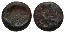 Byzantine(?) Glass Coin Weight. Byzantine(?) Glass Coin Weight.