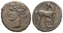 North Africa, Carthage AE 1 1/2 Shekels. North Africa, Carthage AE 1 1/2 Shekels.