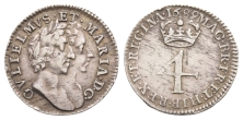 England. Stuart (Orange), William III and Mary AR Fourpence. England. Stuart (Orange), William III and Mary AR Fourpence.